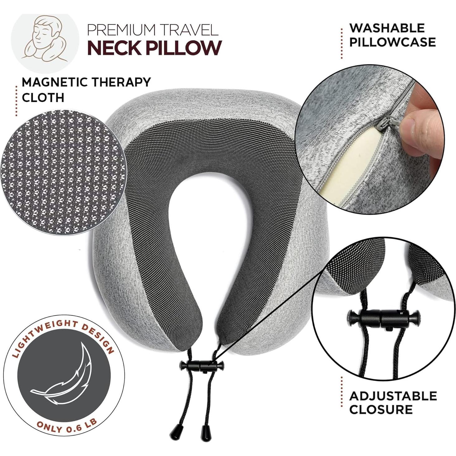 Kit de Viaje Completo Homeify - Almohada de Cuello y Accesorios