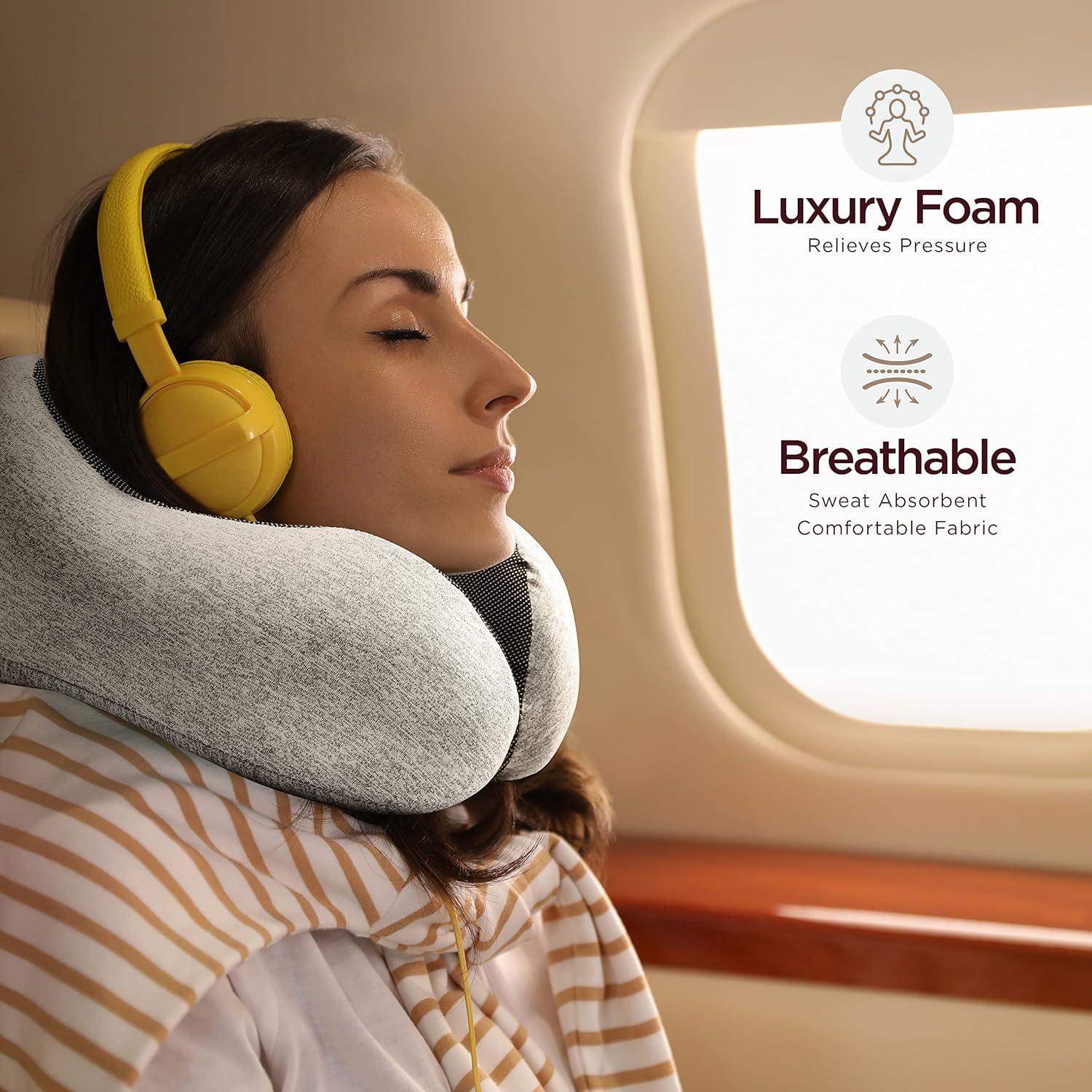 Kit de Viaje Completo Homeify - Almohada de Cuello y Accesorios