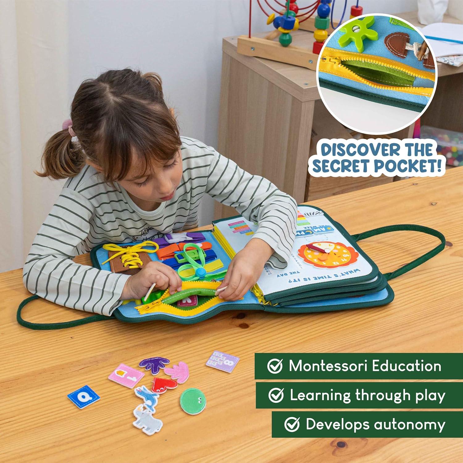 Tablero Ocupado Montessori Garcon Elite 22.8x30.1 cm 0-3 años