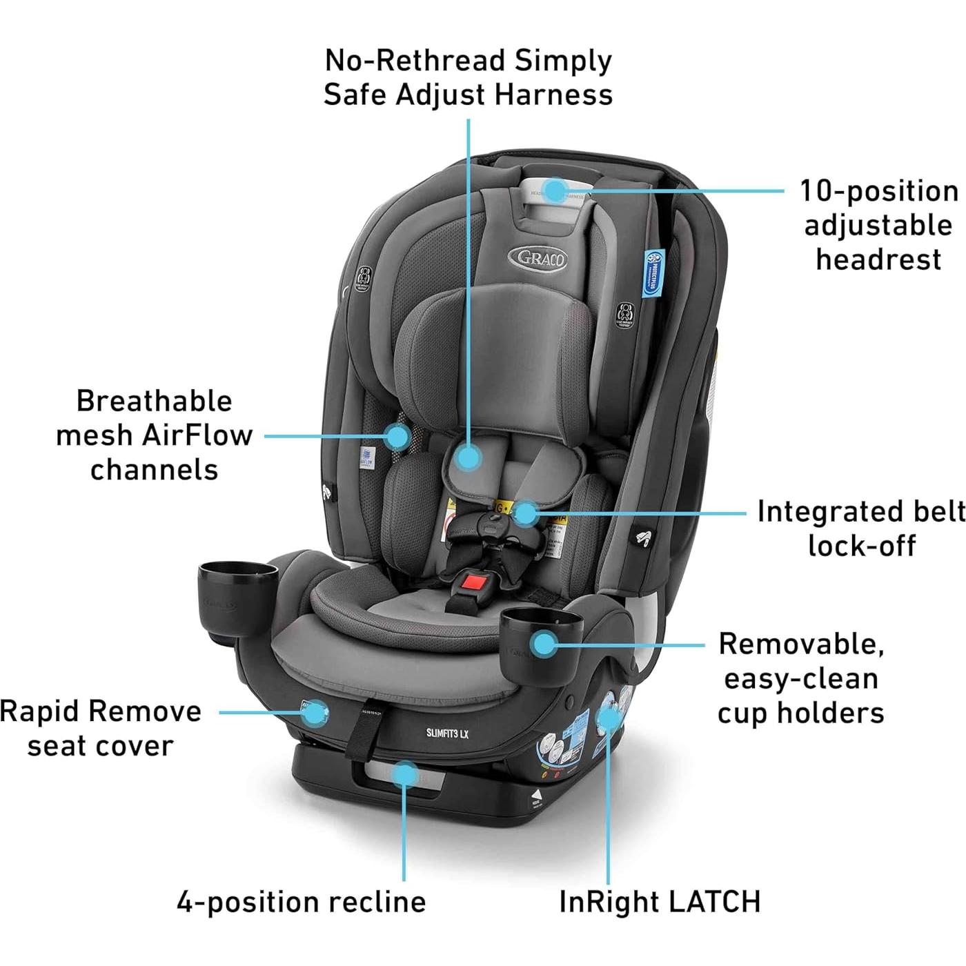 Asiento de Auto Graco SlimFit3 LX 3-en-1 Katrina