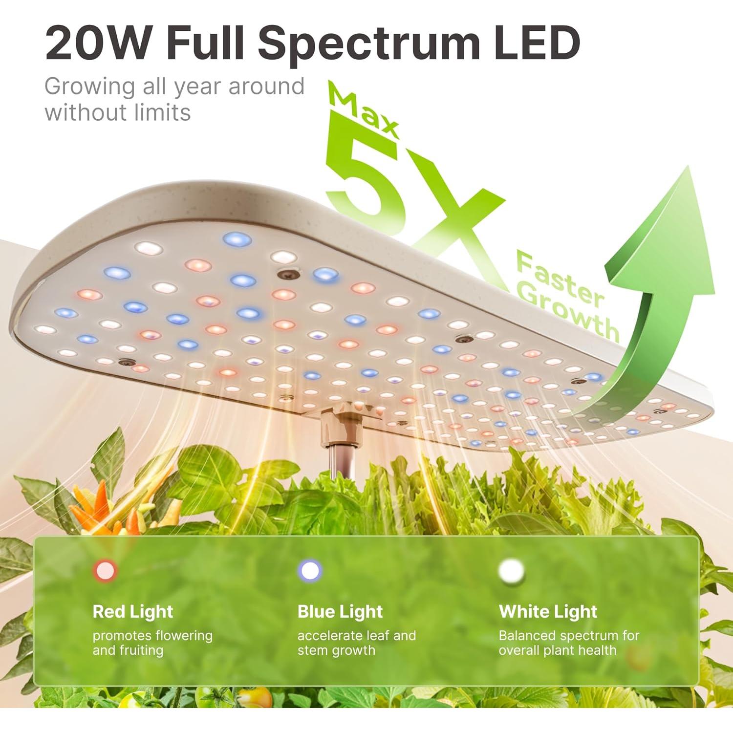 Sistema de Cultivo Hidropónico SUNCOZE Kit 12 Cápsulas 4L