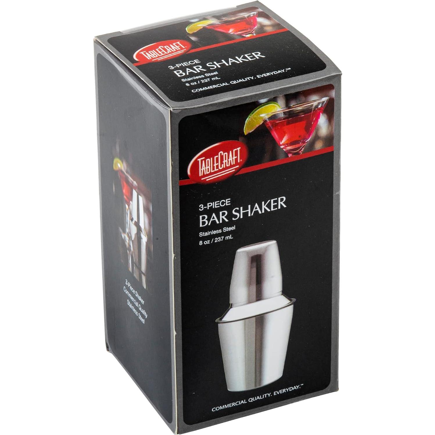 Coctelera de Acero Inoxidable Tablecraft 3 Piezas 0.24L