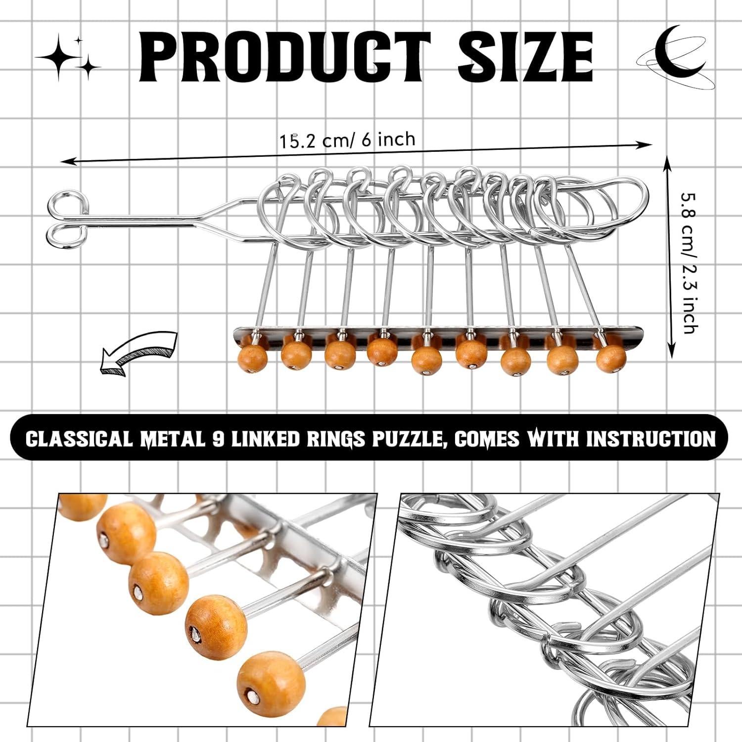 Rompecabezas de Metal Yilloog 36 Piezas para Adultos - IQ