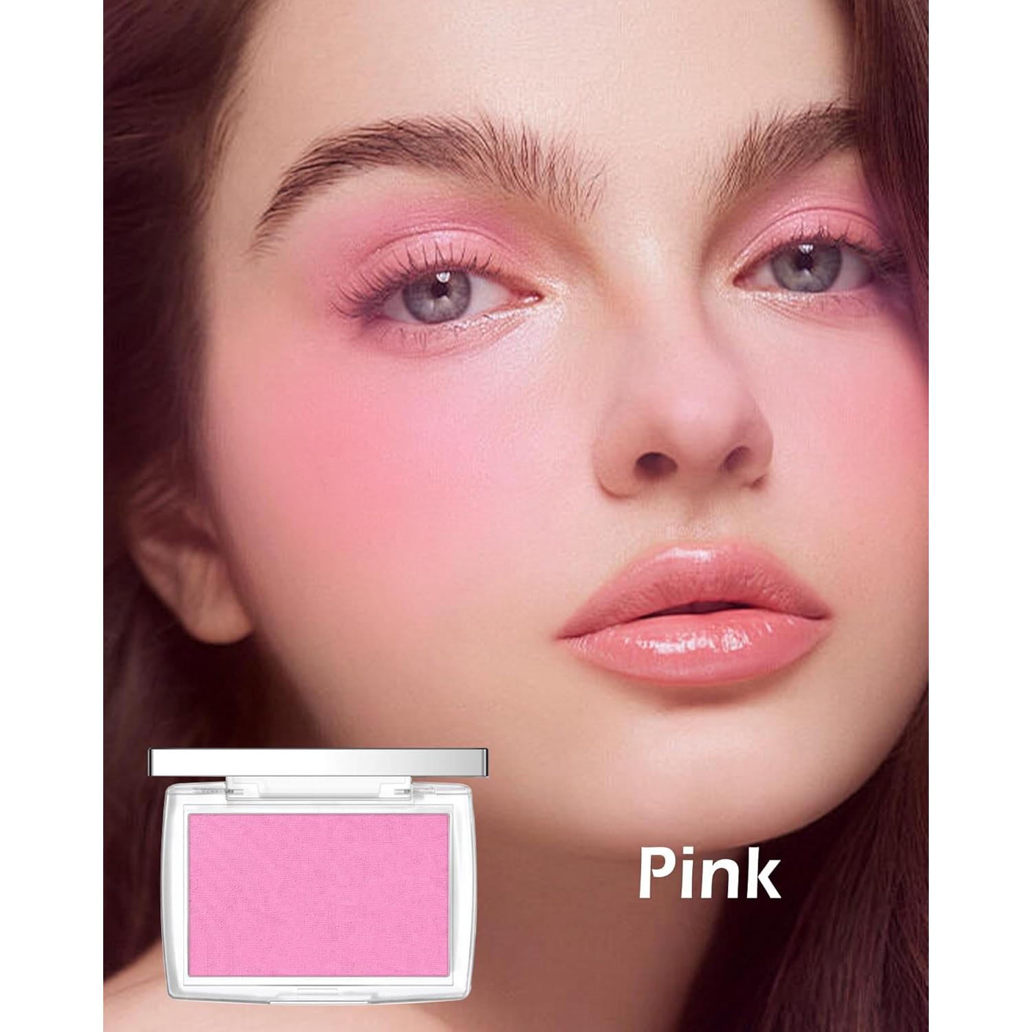 Paleta de Rubor en Polvo Mate Lestpola Rosa 4.5g - Alta Pigmentación