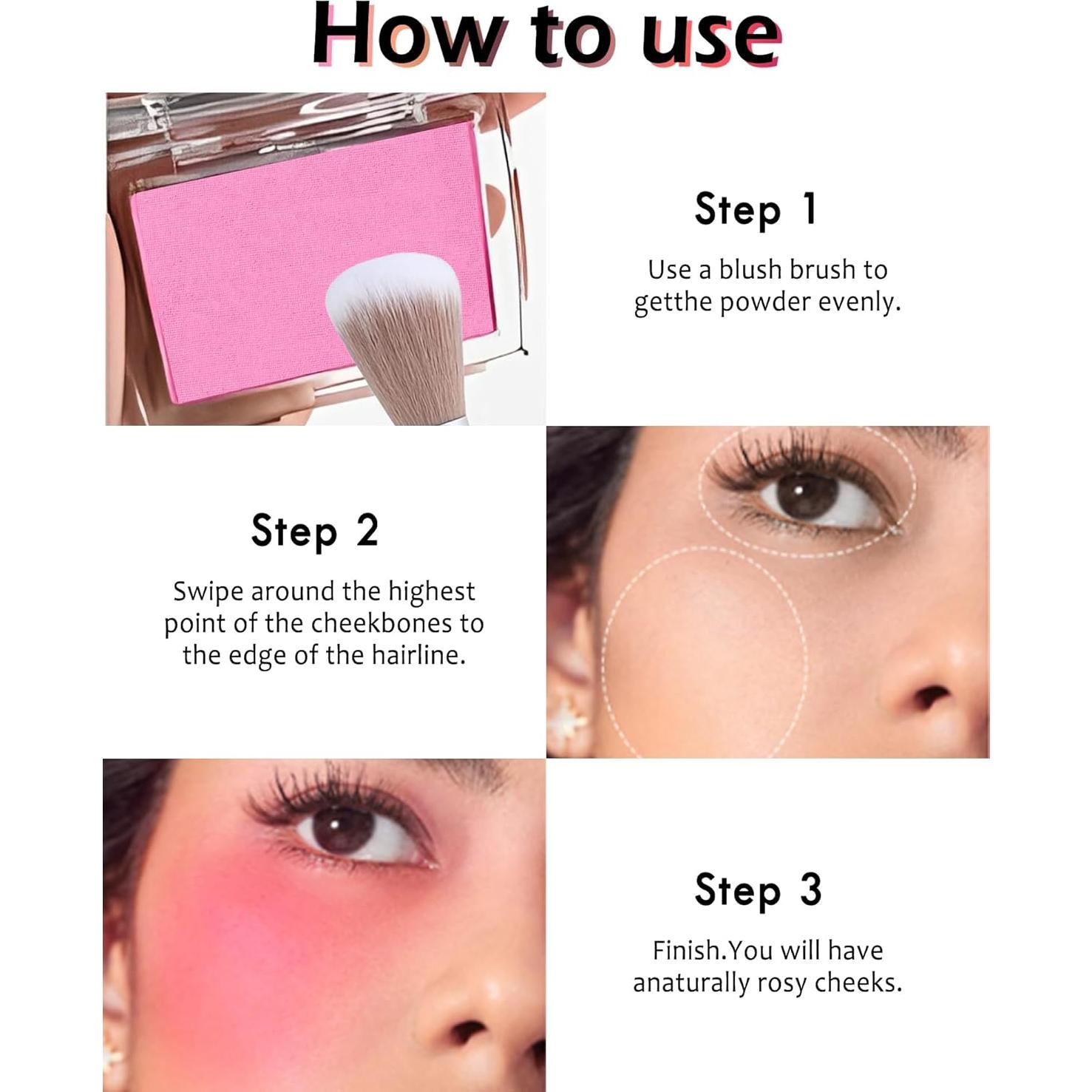 Paleta de Rubor en Polvo Mate Lestpola Rosa 4.5g - Alta Pigmentación