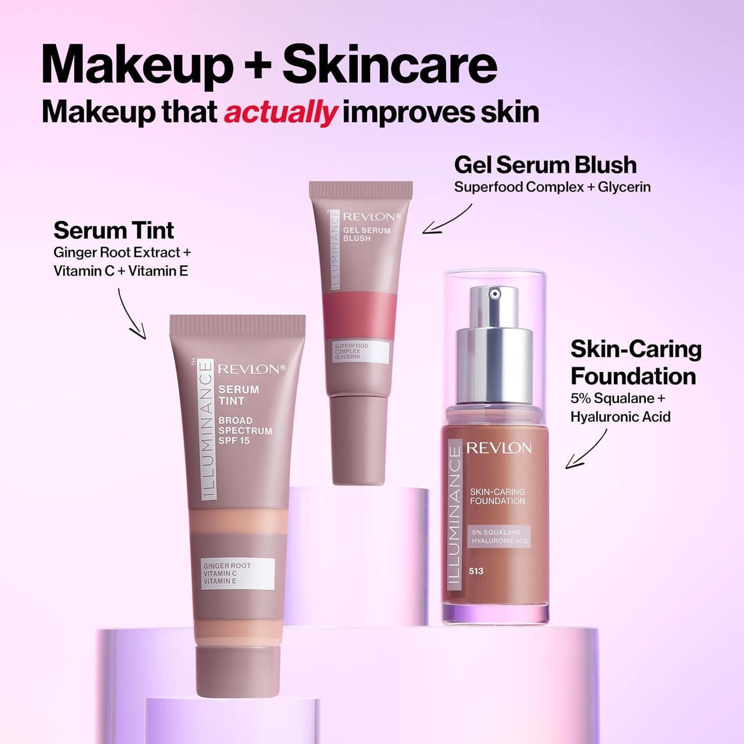 Revlon Illuminance Gel Serum Blush 10.95 ml 130 Coral Radiante