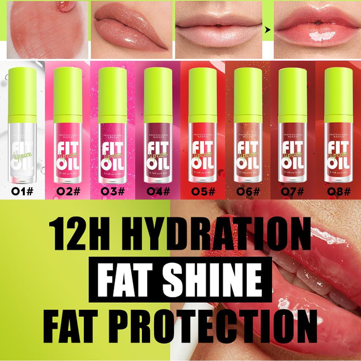 Brillo Labial Voluminizador Qifylmaf 5.9 ml Hidratante Color #01