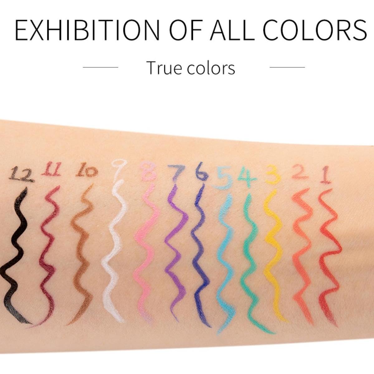 Eyeliner Líquido a Prueba de Agua ONarisae Negro 13.92cm