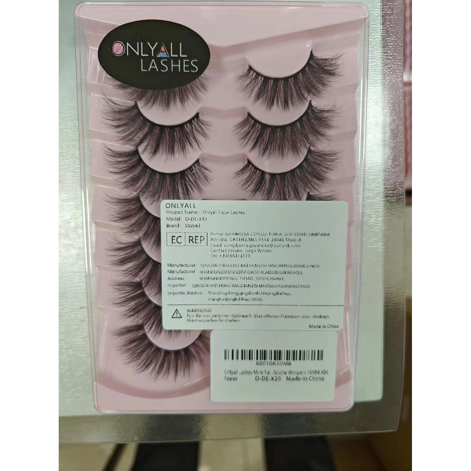 Pestañas Falsas Onlyall A04 16MM Naturales Suaves