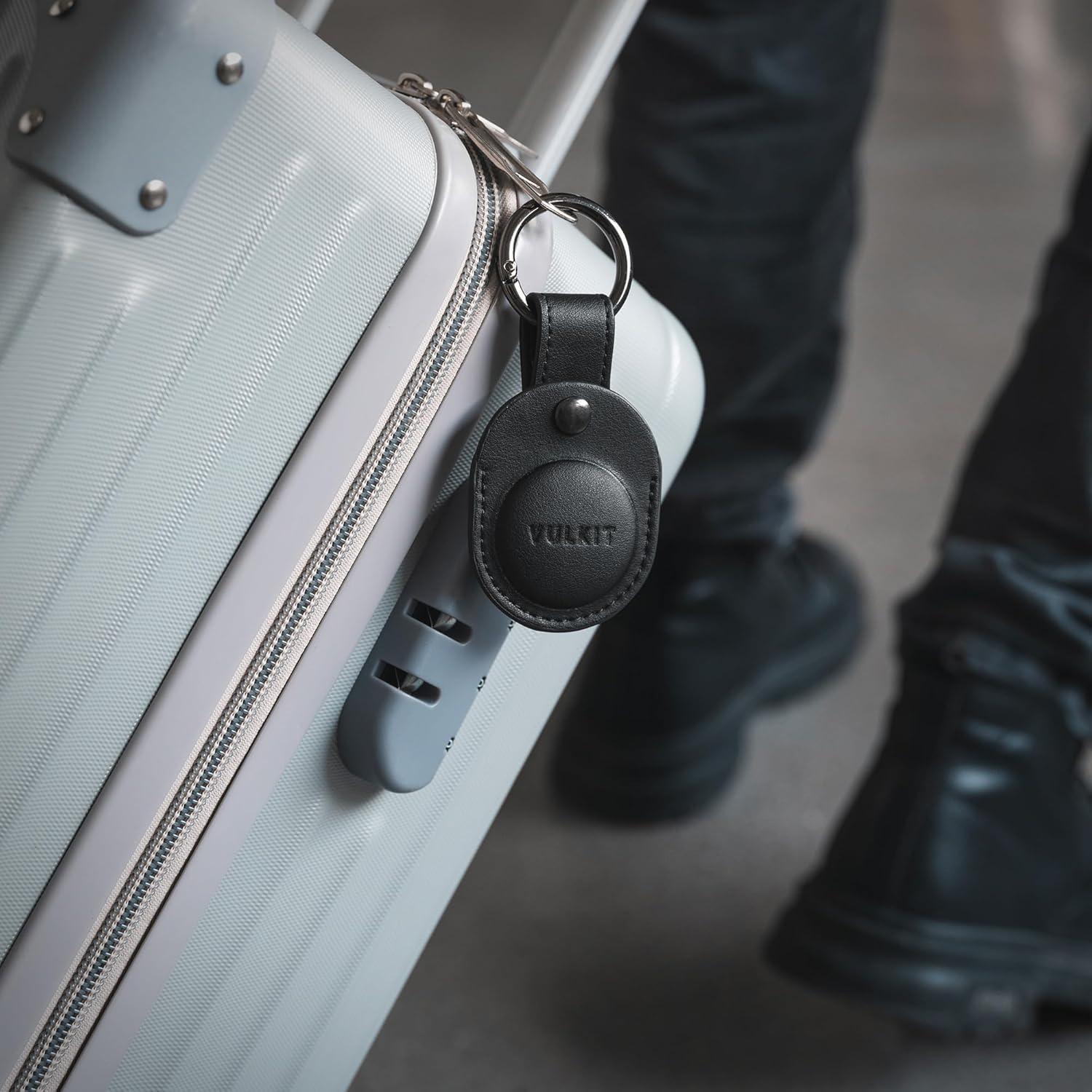 Funda de cuero Nappa VULKIT para Air Tag - Protección total