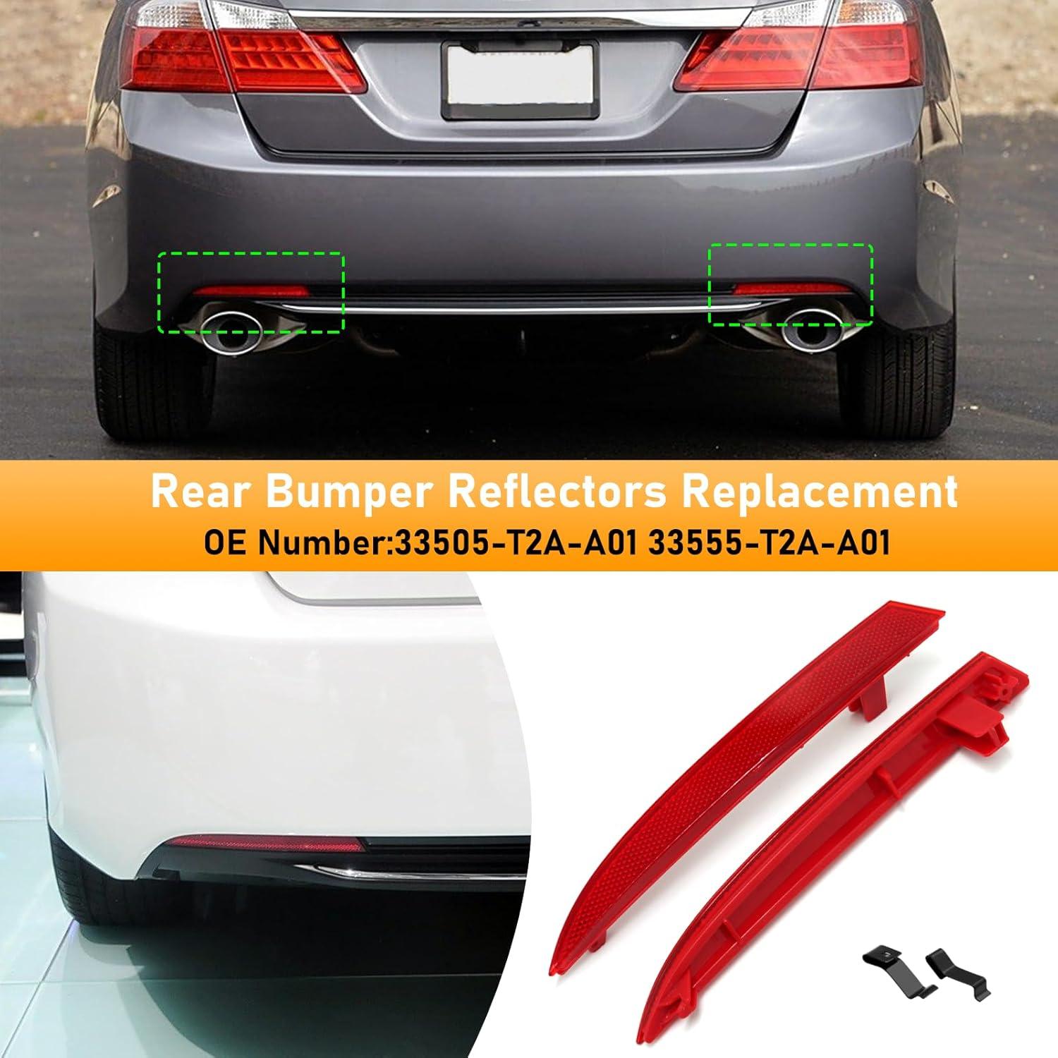 Reflectores Traseros Abodvu para Honda Accord 2013-2015 - 1 Par