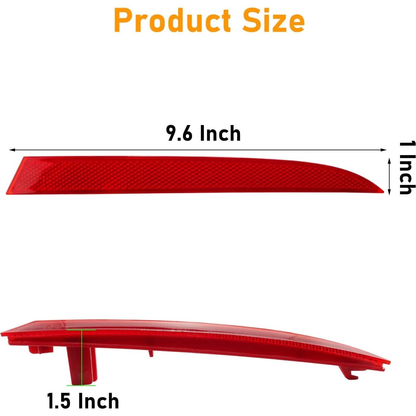 Reflectores Traseros Abodvu para Honda Accord 2013-2015 - 1 Par