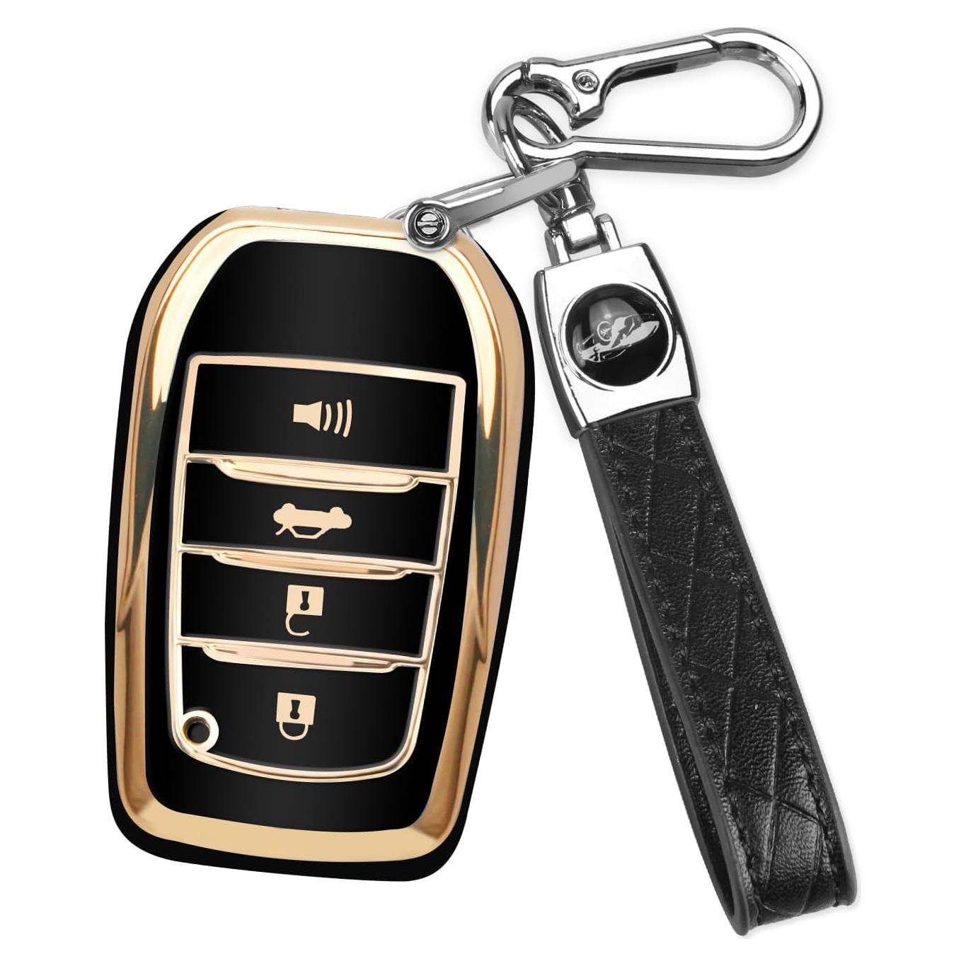 Funda de Llave Toyota QBUC G-Negro Compatible 2019-2024