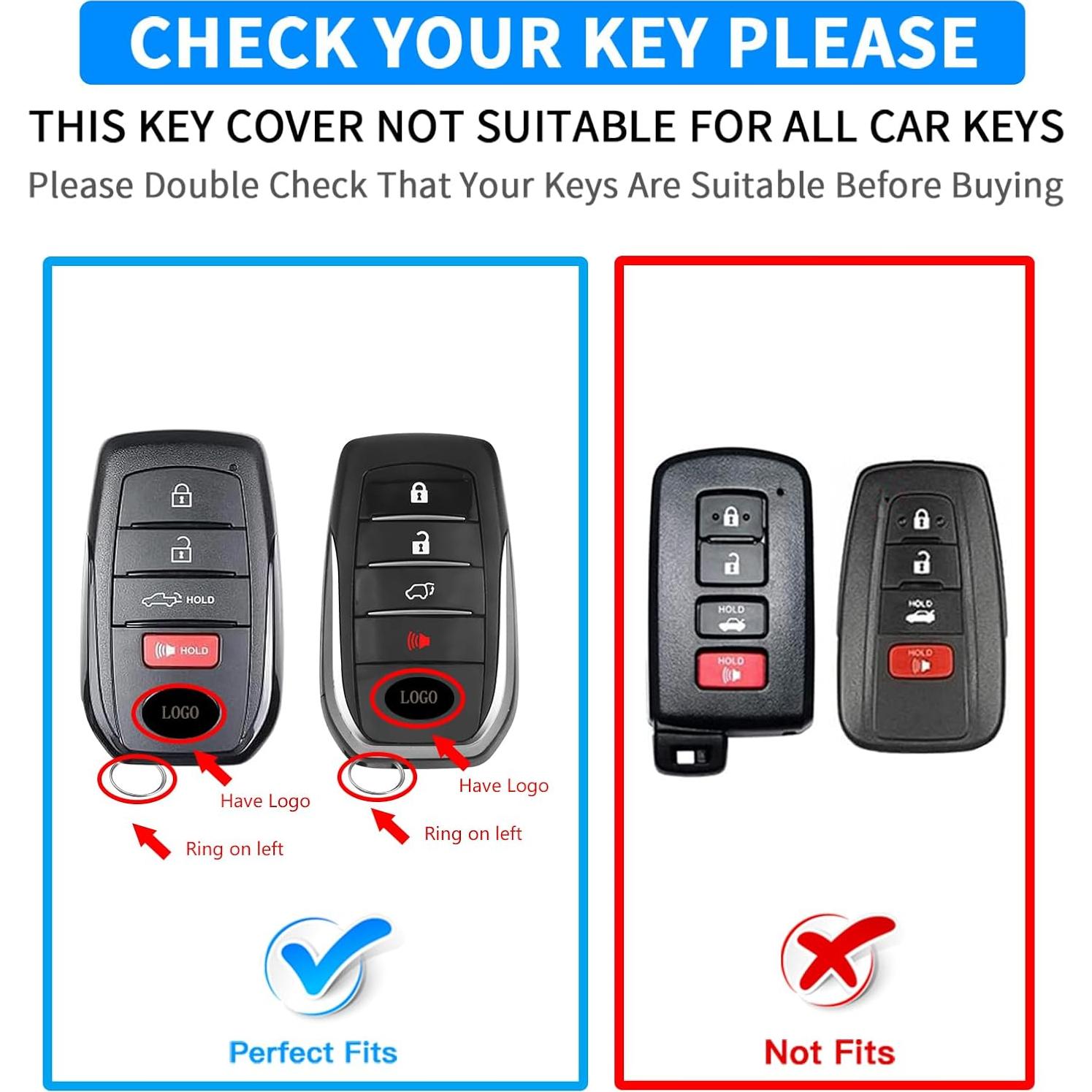 Funda de Llave Toyota QBUC G-Negro Compatible 2019-2024