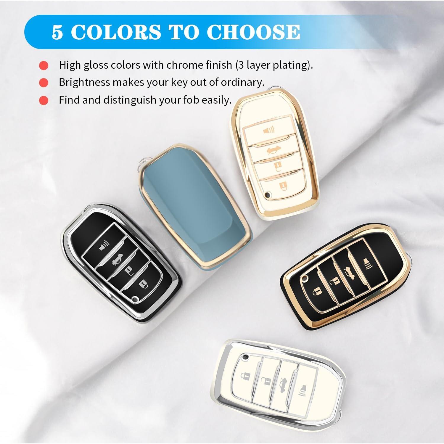 Funda de Llave Toyota QBUC G-Negro Compatible 2019-2024