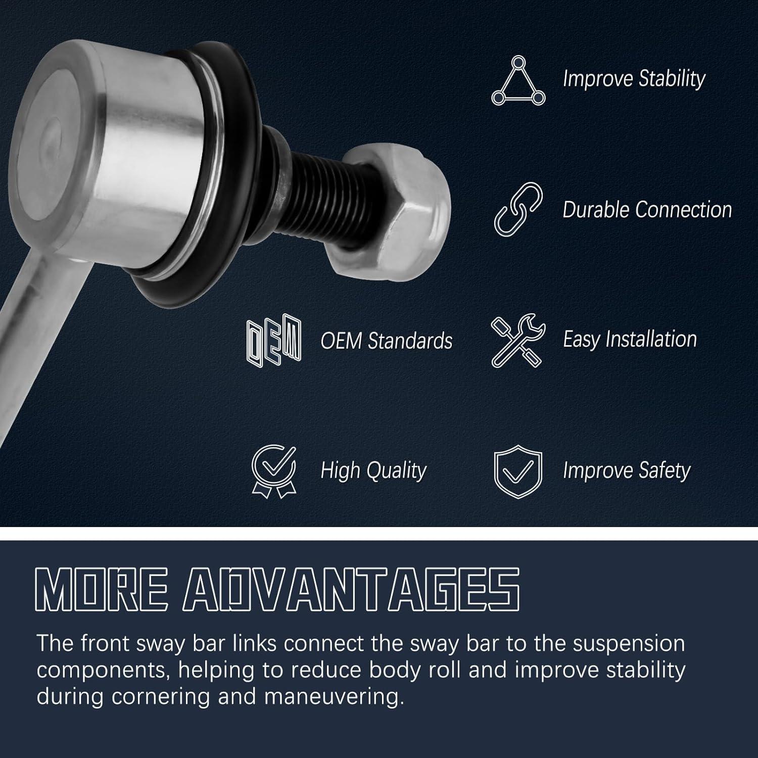 Enlace de Barra Estabilizadora Delantera VINMS K80230 para Toyota