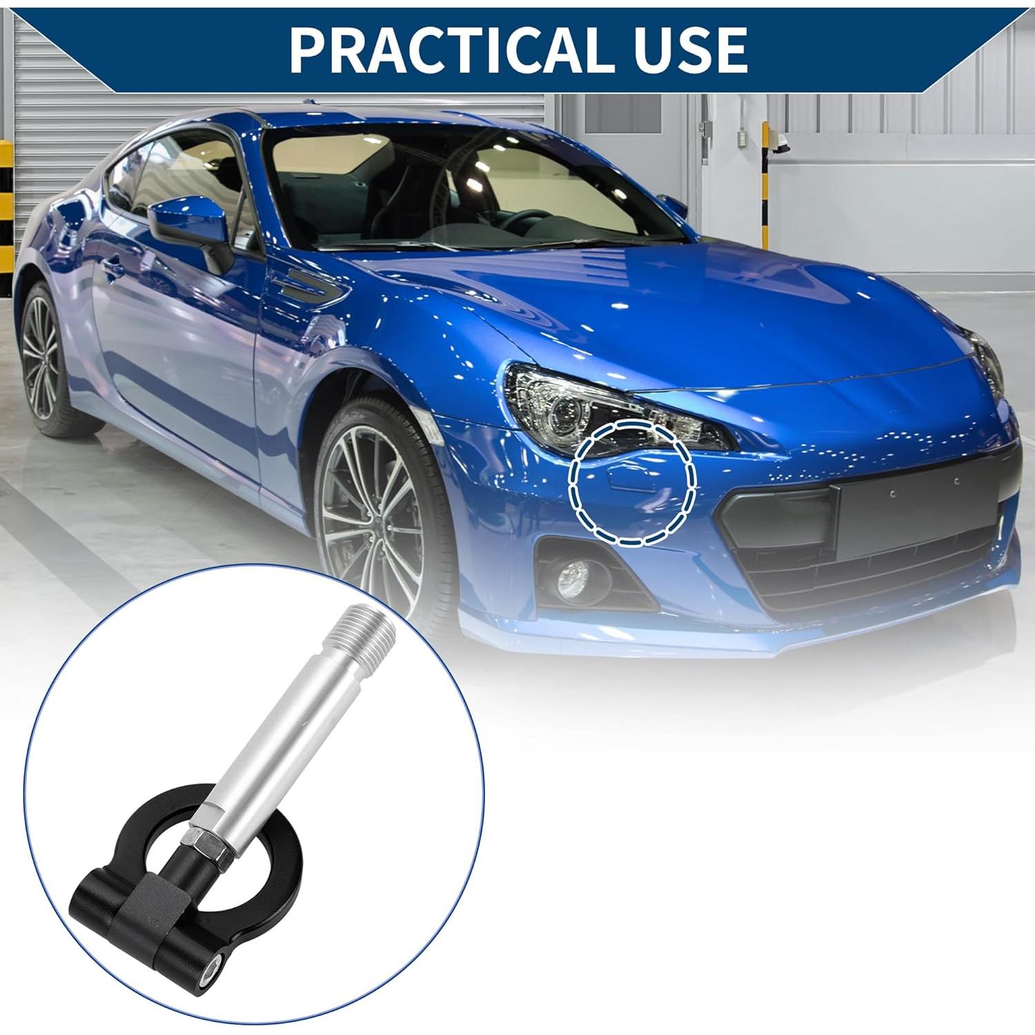 Gancho de Remolque Hihaha para Toyota Yaris EP 23cm Negro