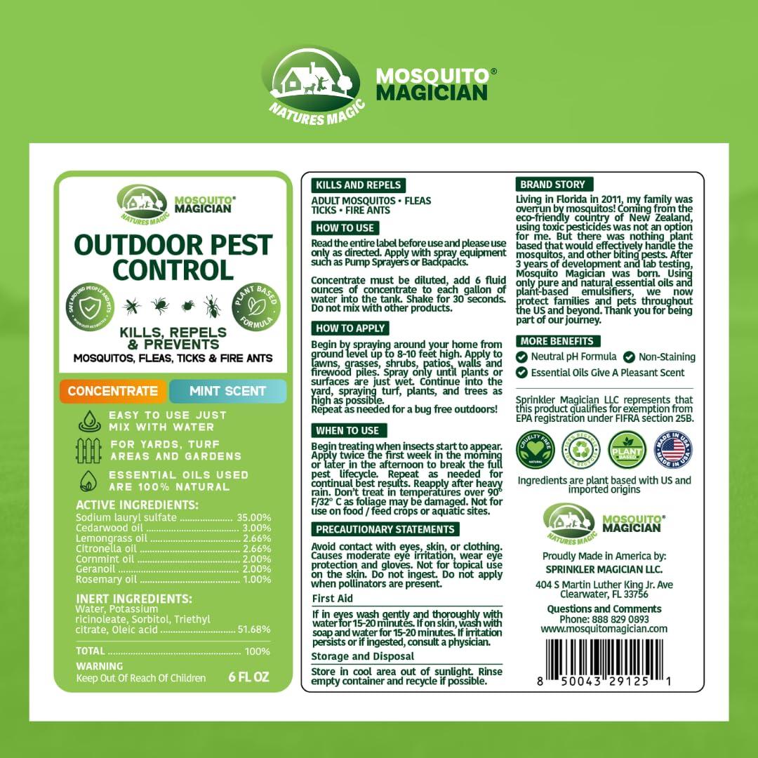 Pulverizador de Manguera Magician de Mosquitos 946 ml - Menta