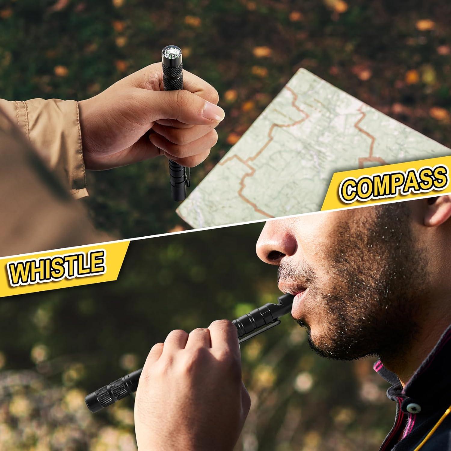 Bolígrafo Táctico GLOPUS 9 en 1 para Supervivencia