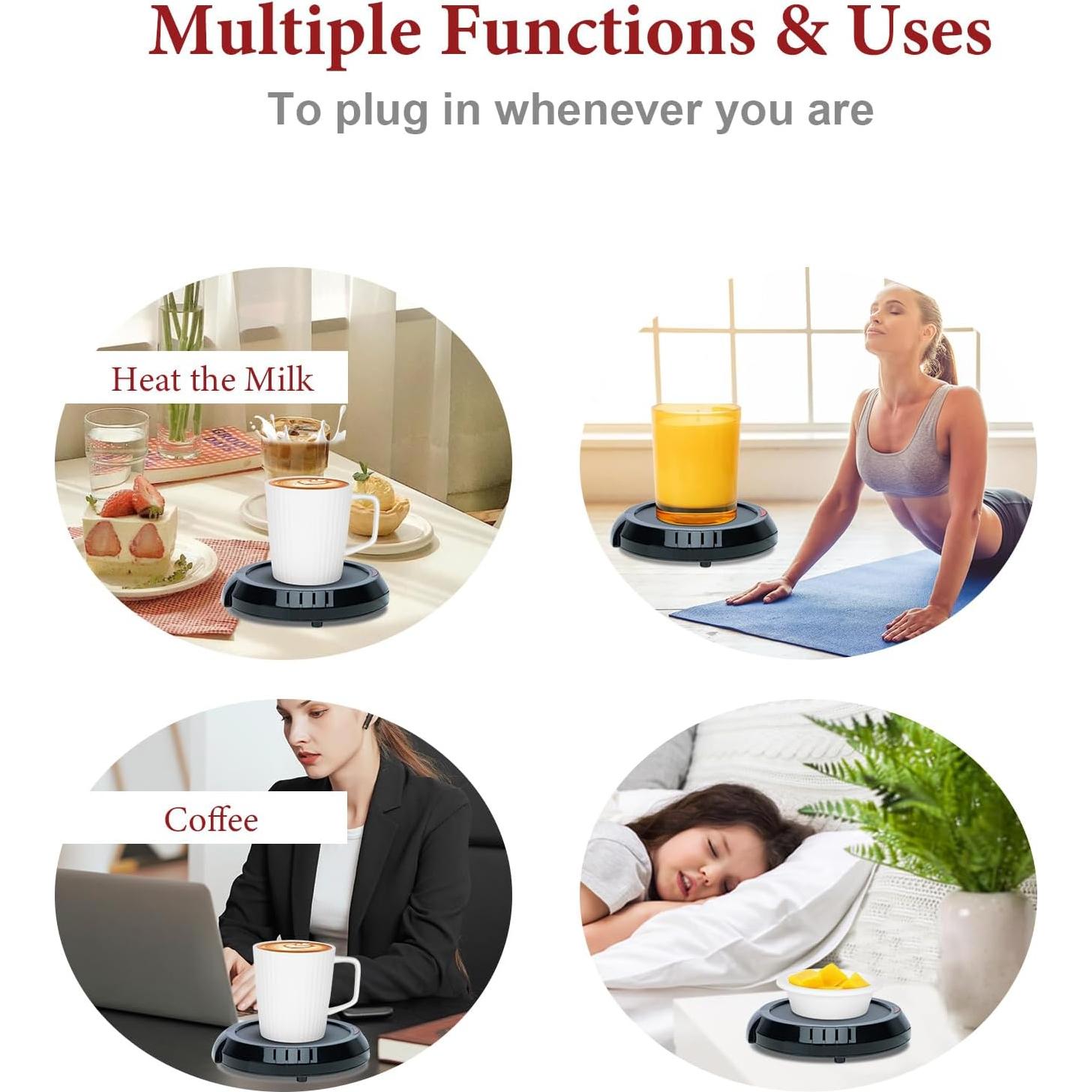 Calentador de Cera Dialan's CA0002CW Negro 17W para Vela y Bebidas