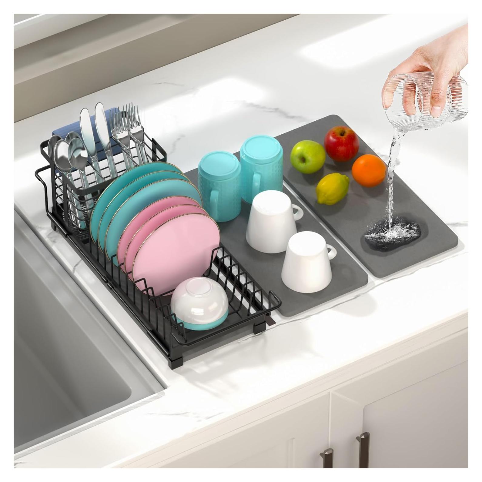 Escurridor de Platos AIDILI Expandible 12.1''-18.9'' Negro