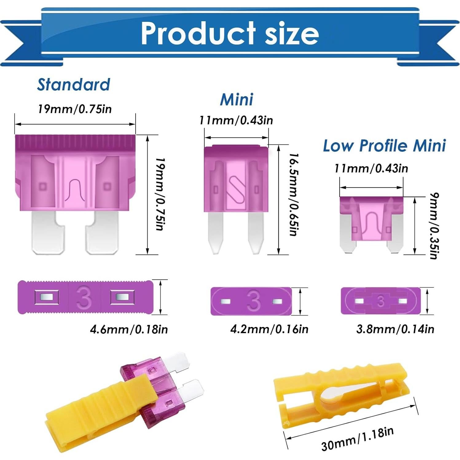 Kit de fusibles para automóvil Eoppen 304 piezas con extractor