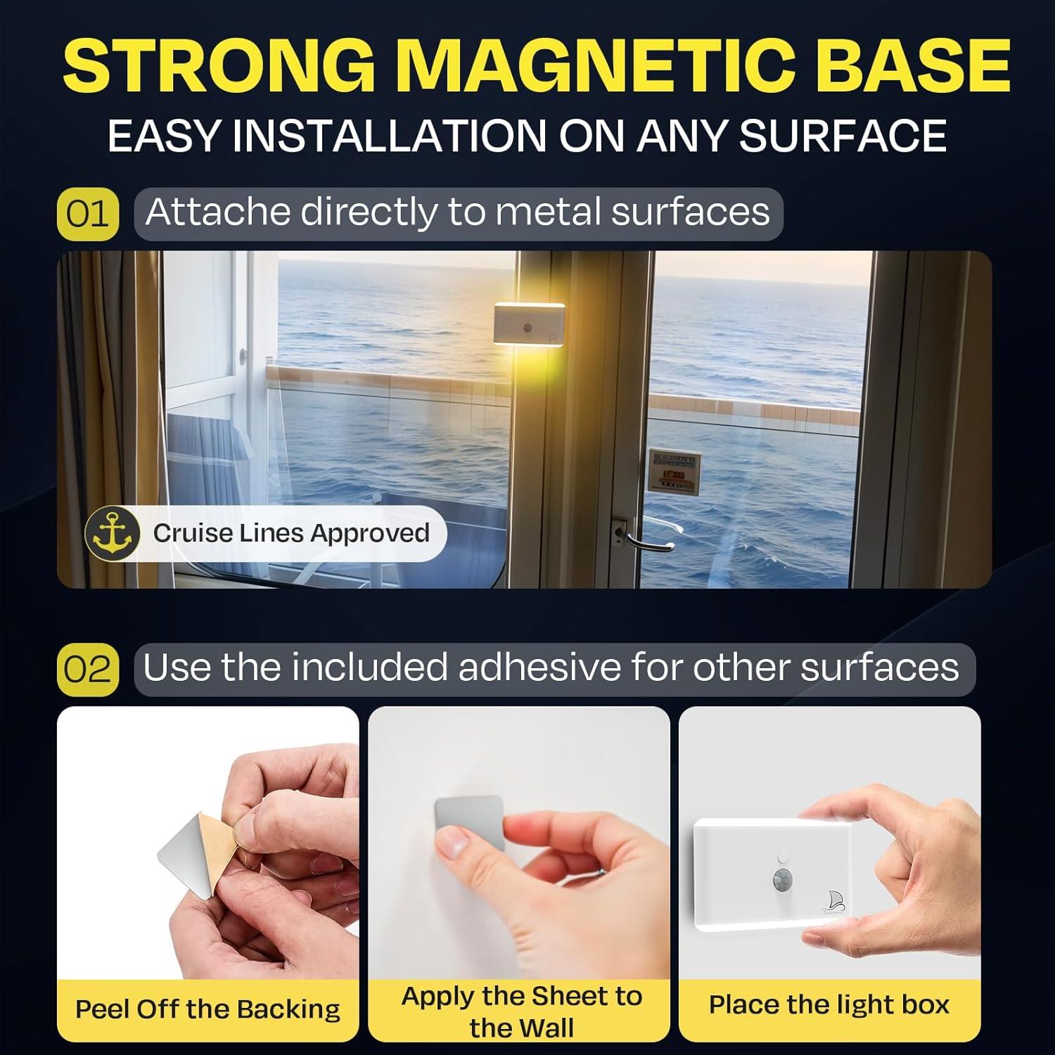 Luz Nocturna Magnética con Sensor de Movimiento Nordmoose