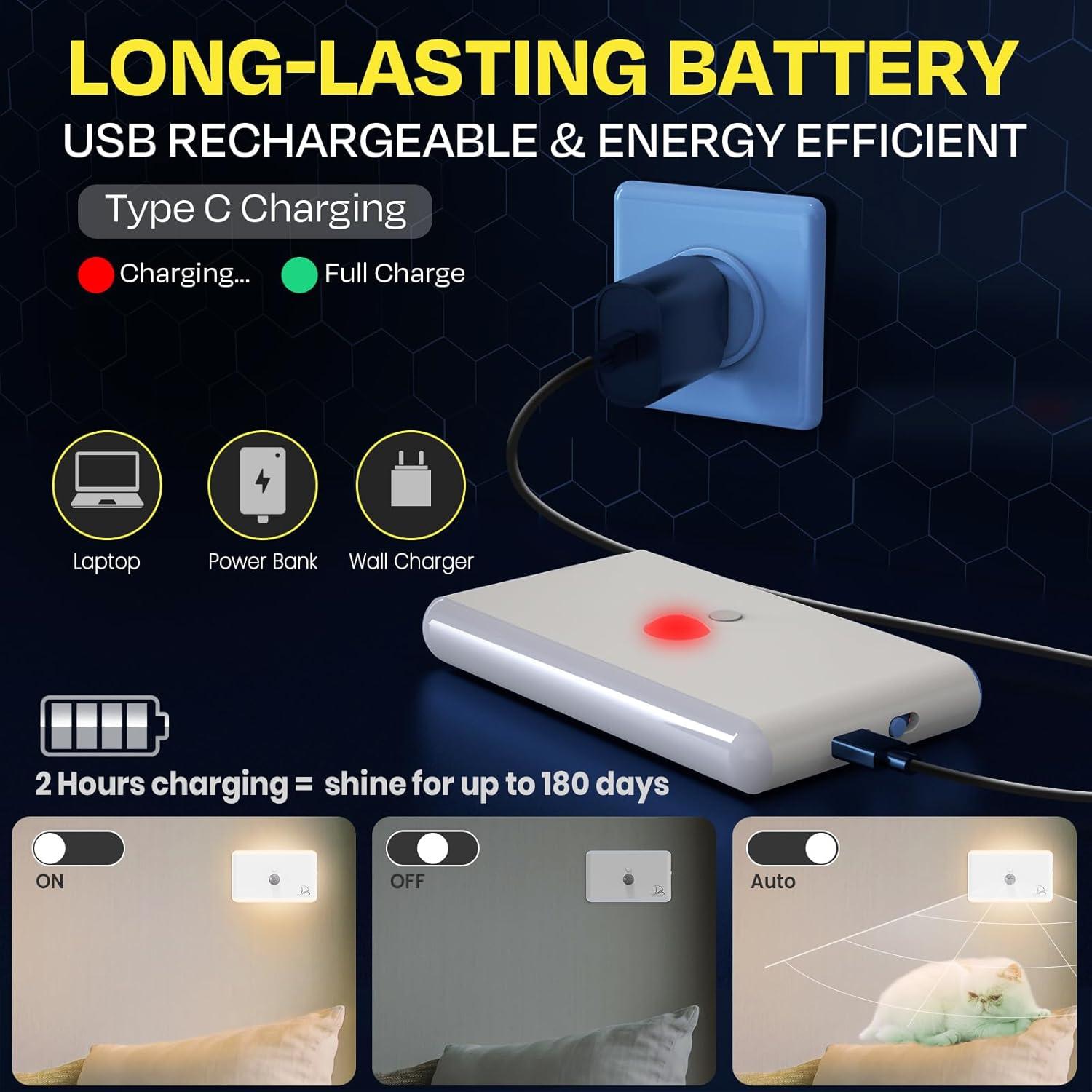 Luz Nocturna Magnética con Sensor de Movimiento Nordmoose