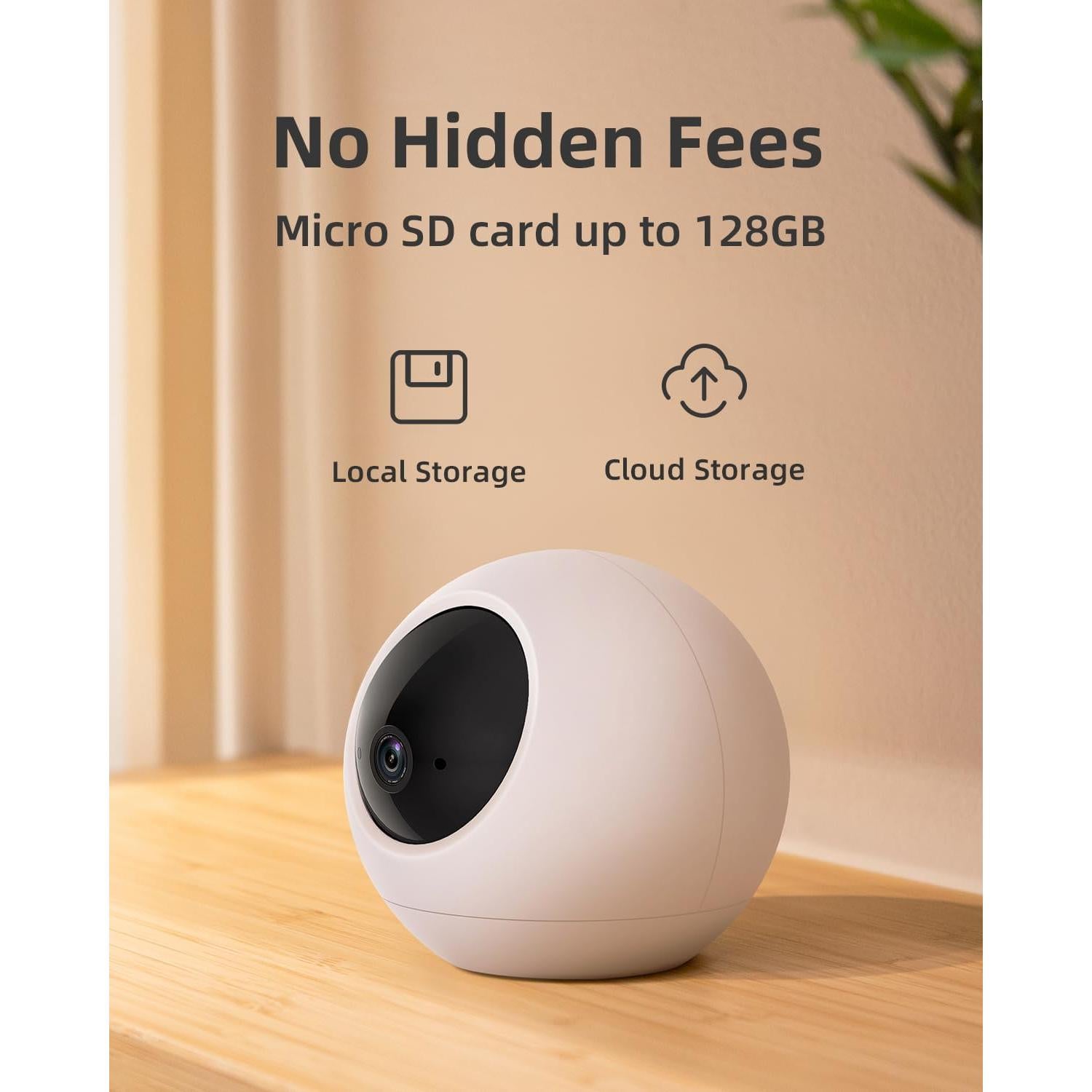 Cámara de Seguridad Interior Noorio T110 2K WiFi 5GHz 360°