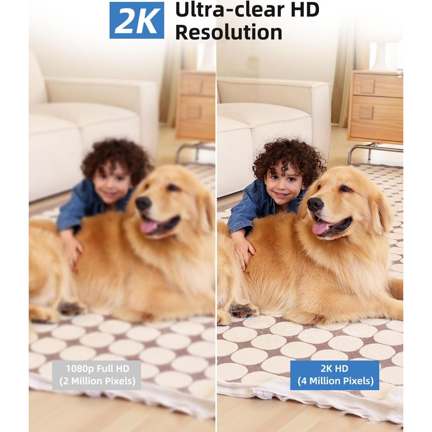 Cámara de Seguridad Interior Noorio T110 2K WiFi 5GHz 360°