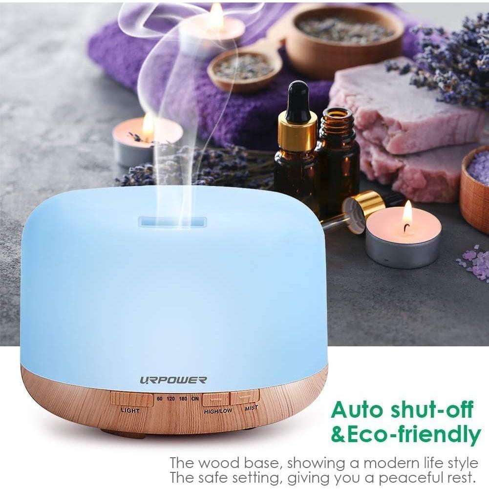 Difusor de Aceite Esencial URPOWER OD-501 500ml Humidificador