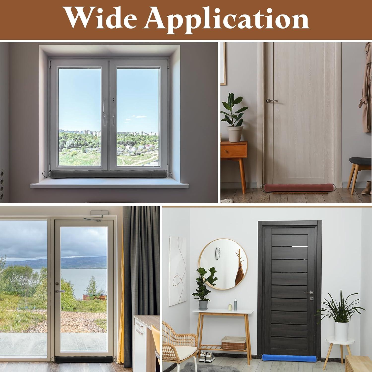 Barrera de Puerta uxcell 61 cm x 7.5 cm Aislante contra Viento