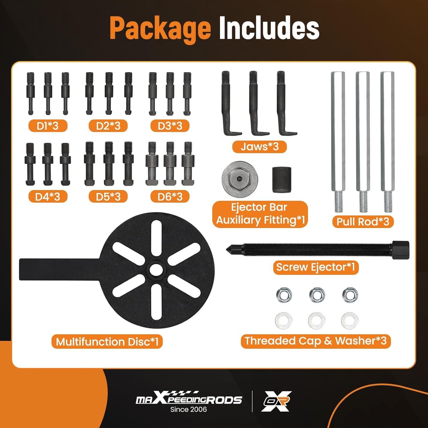 Extractor de Rodamientos maXpeedingrods 21 en 1 con Ganchos