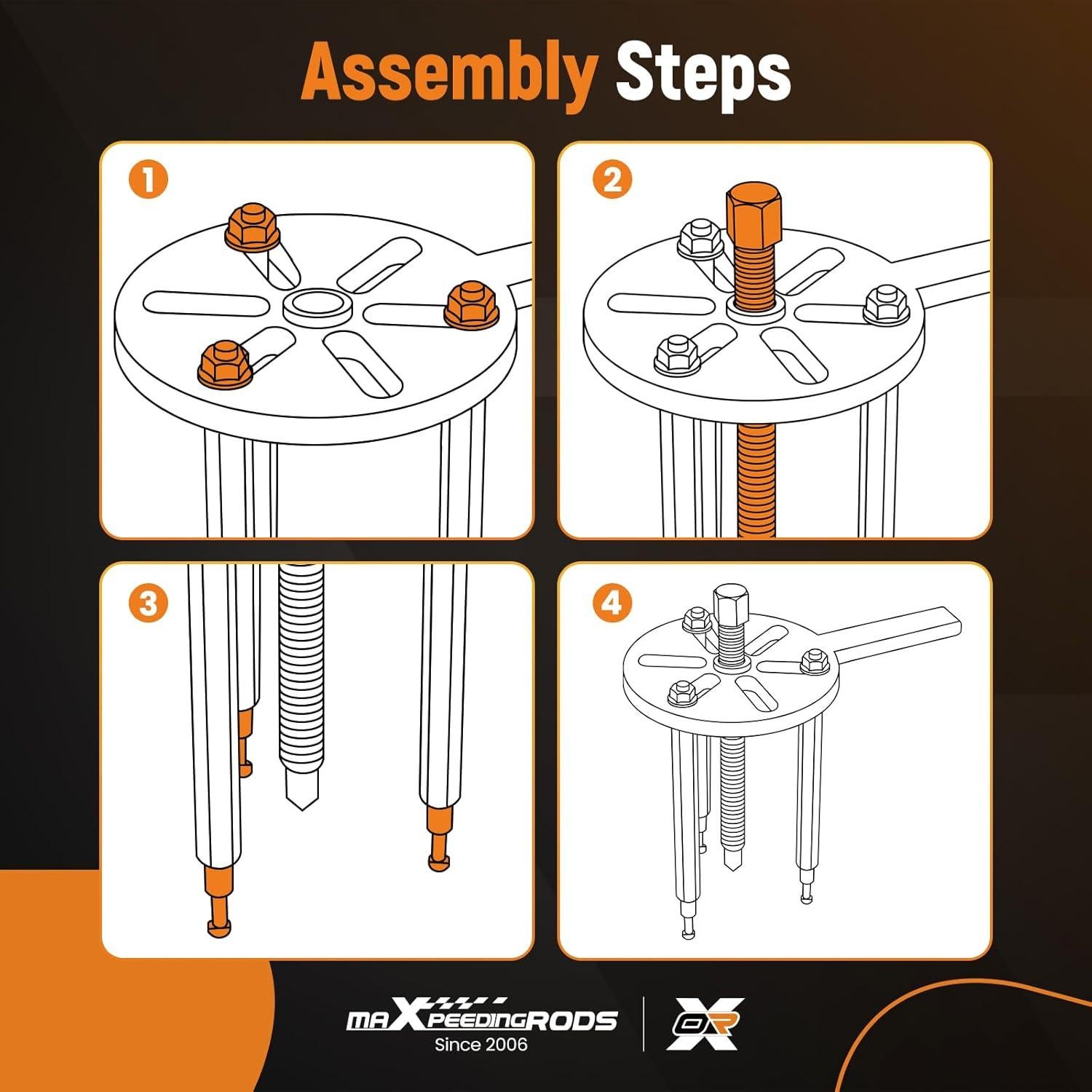 Extractor de Rodamientos maXpeedingrods 21 en 1 con Ganchos