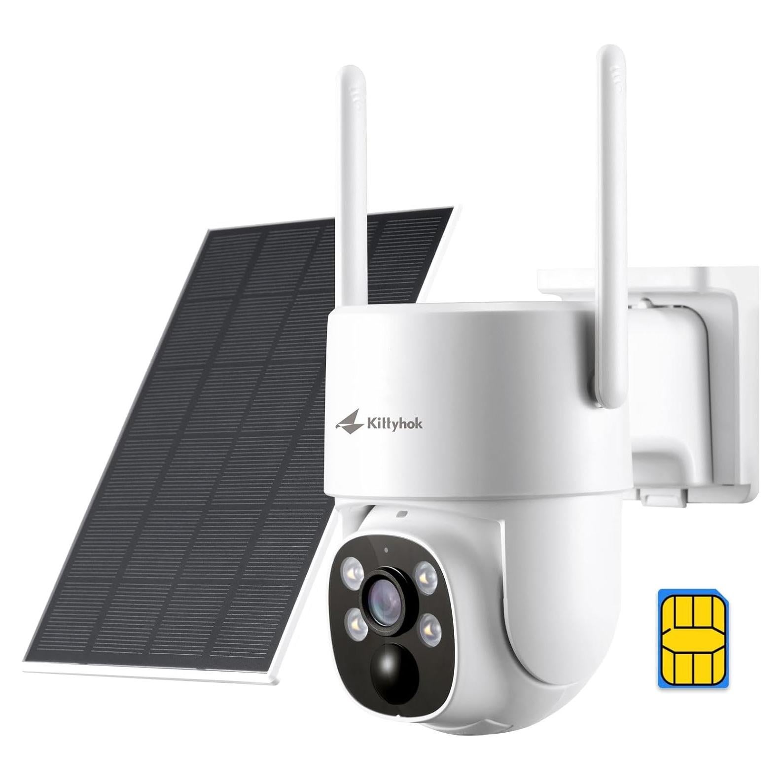 Cámara de Seguridad Solar Kittyhok 4G LTE Inalámbrica 2K