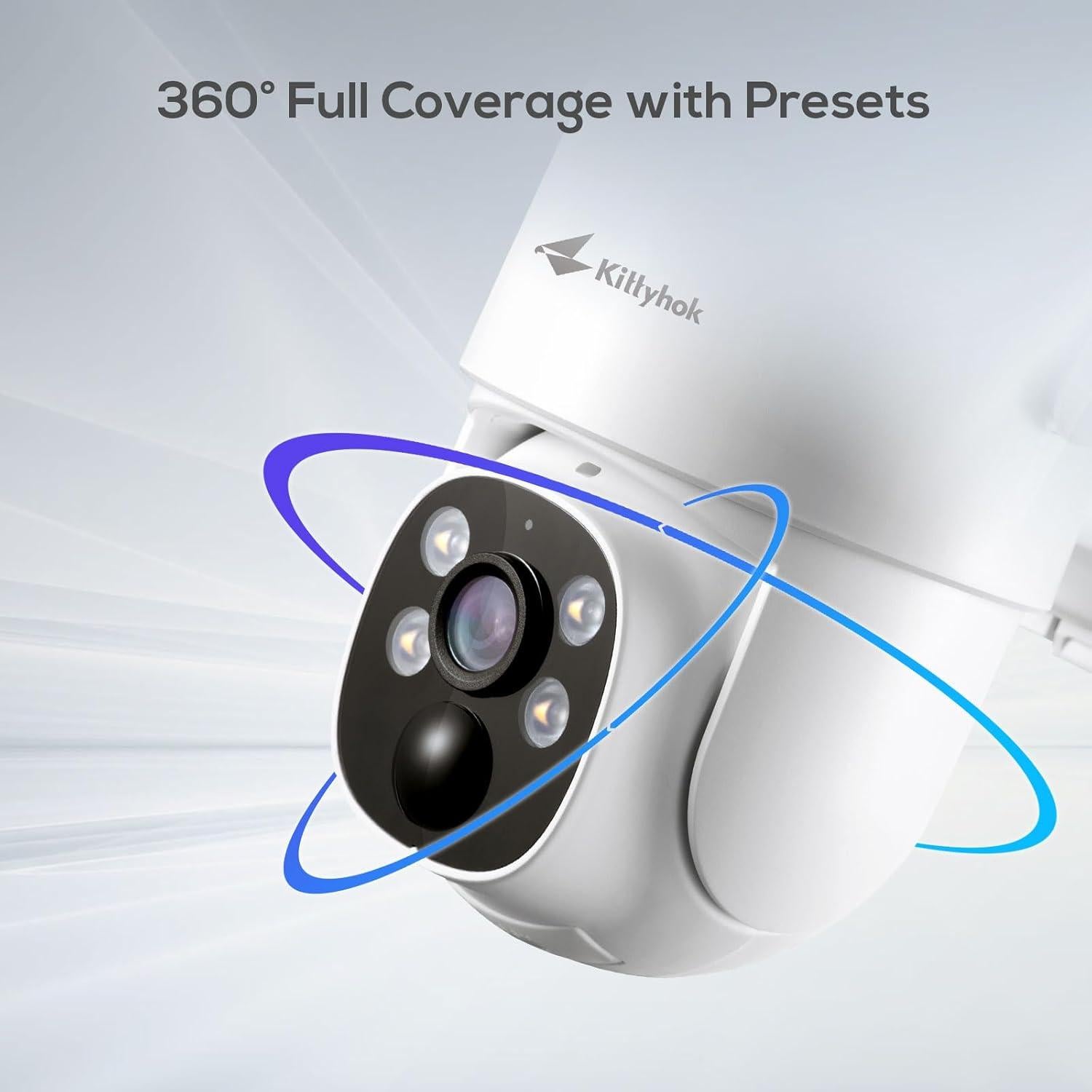 Cámara de Seguridad Solar Kittyhok 4G LTE Inalámbrica 2K