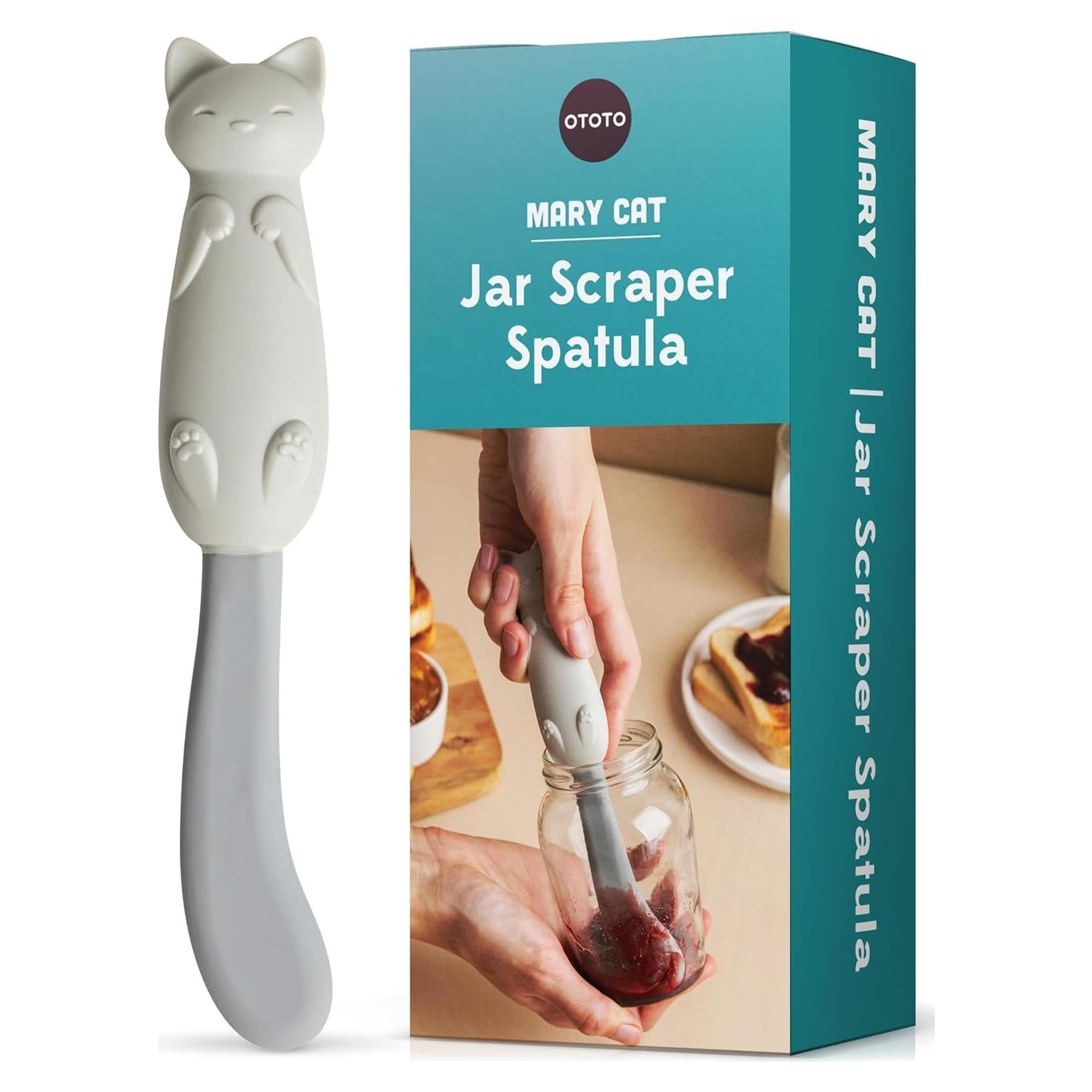 Raspador de Tarros Silicona OTOTO Gato Mary 20.8x2.2 cm