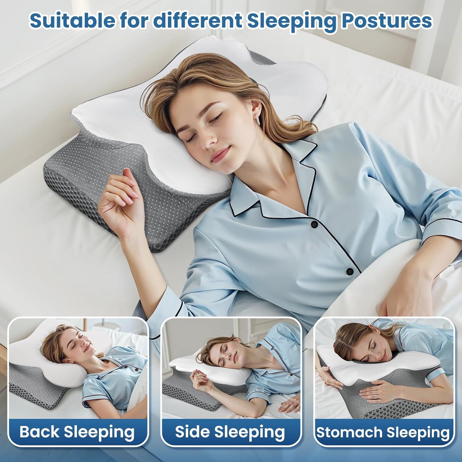 Almohada Cervical TranquilZone Ergonómica Espuma Viscoelástica