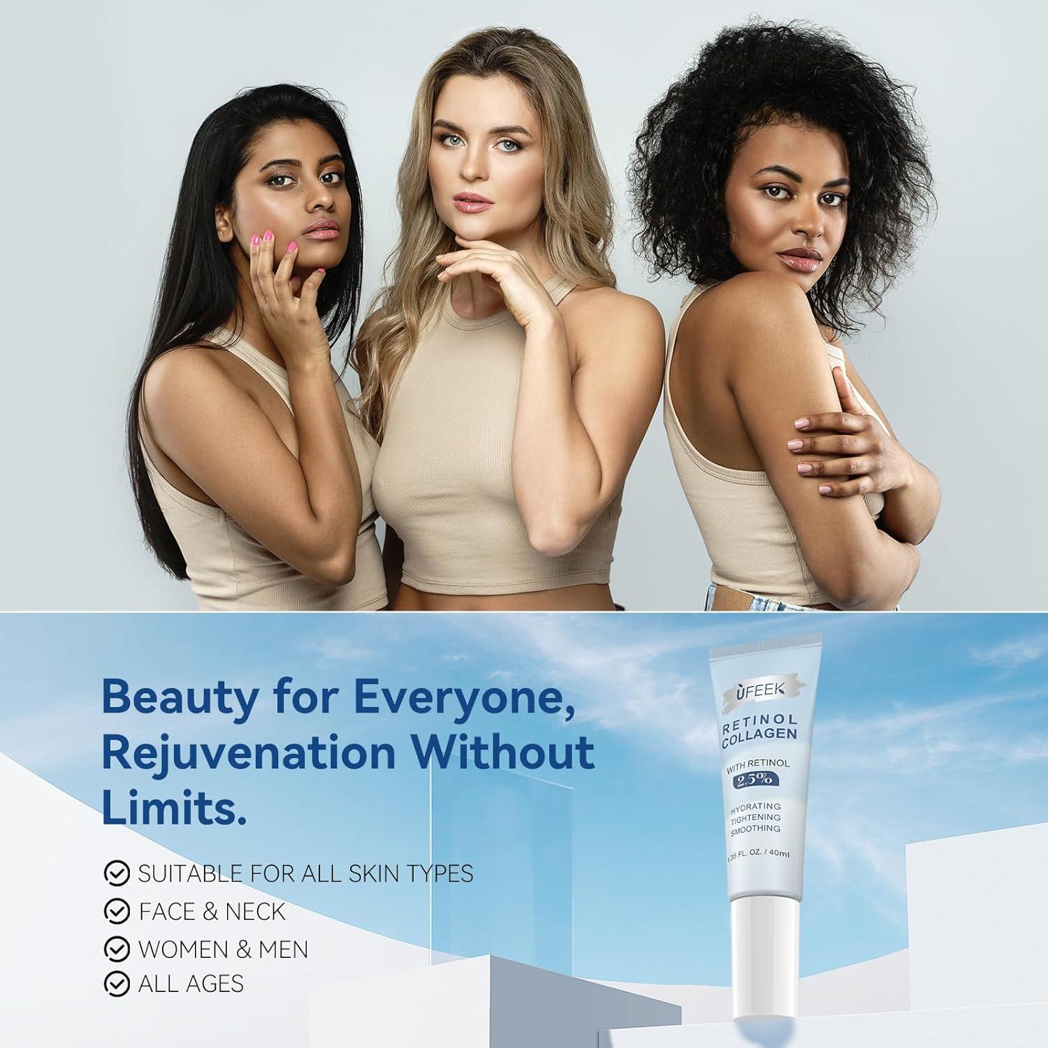 Crema Hidratante Antienvejecimiento UFEEK 39.9 ml con Retinol