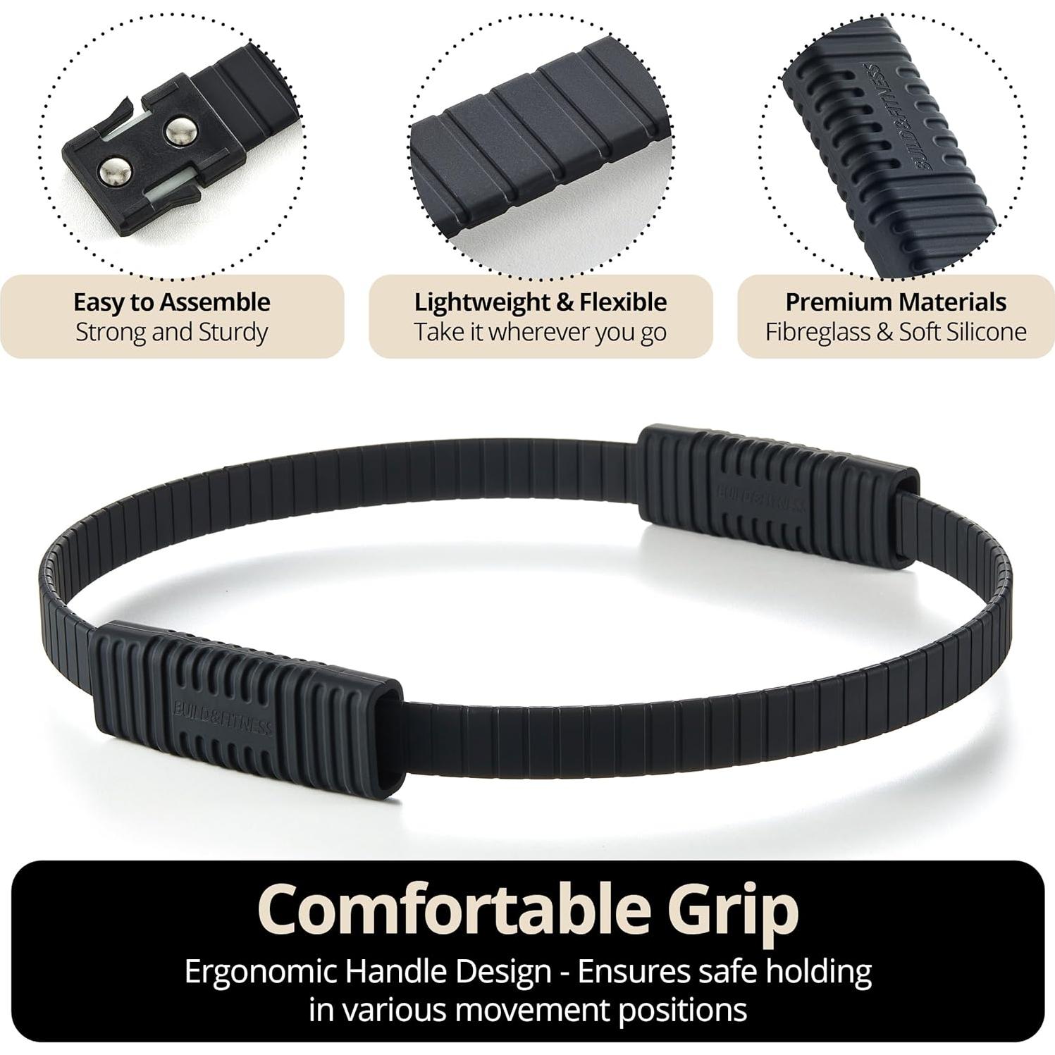 Anillo de Pilates Build & Fitness 34.3 cm Silicona y Fibra