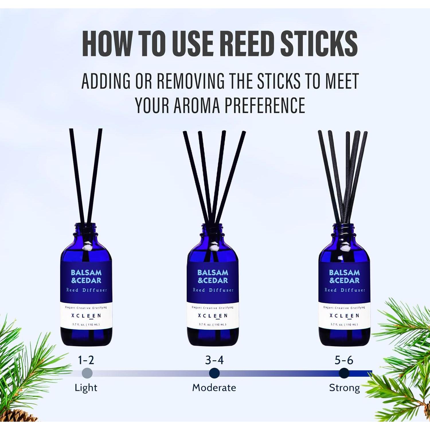 Difusor de caña Xcleen 110 ml Balsamo y Cedro para hogar