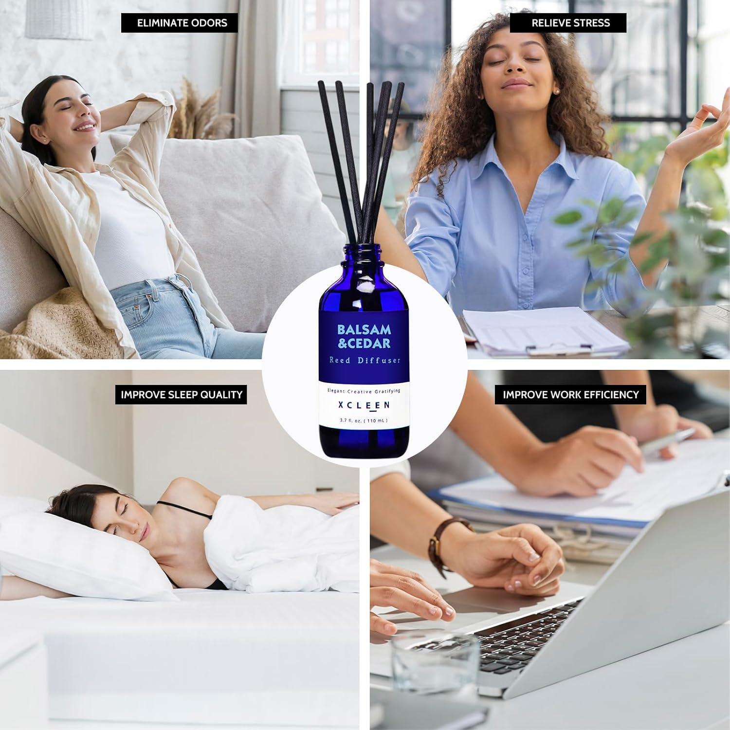 Difusor de caña Xcleen 110 ml Balsamo y Cedro para hogar