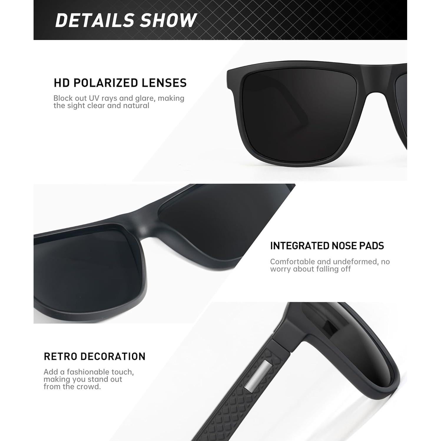 Gafas de sol KALIYADI polarizadas para hombre con protección UV