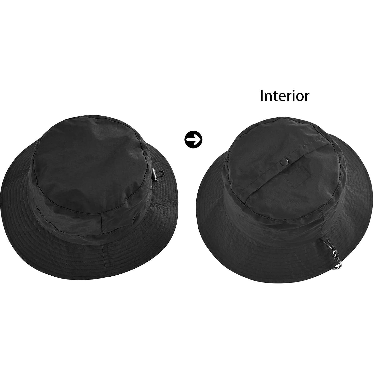 Sombrero de Cubo Plegable FEICUI UV Unisex Negro