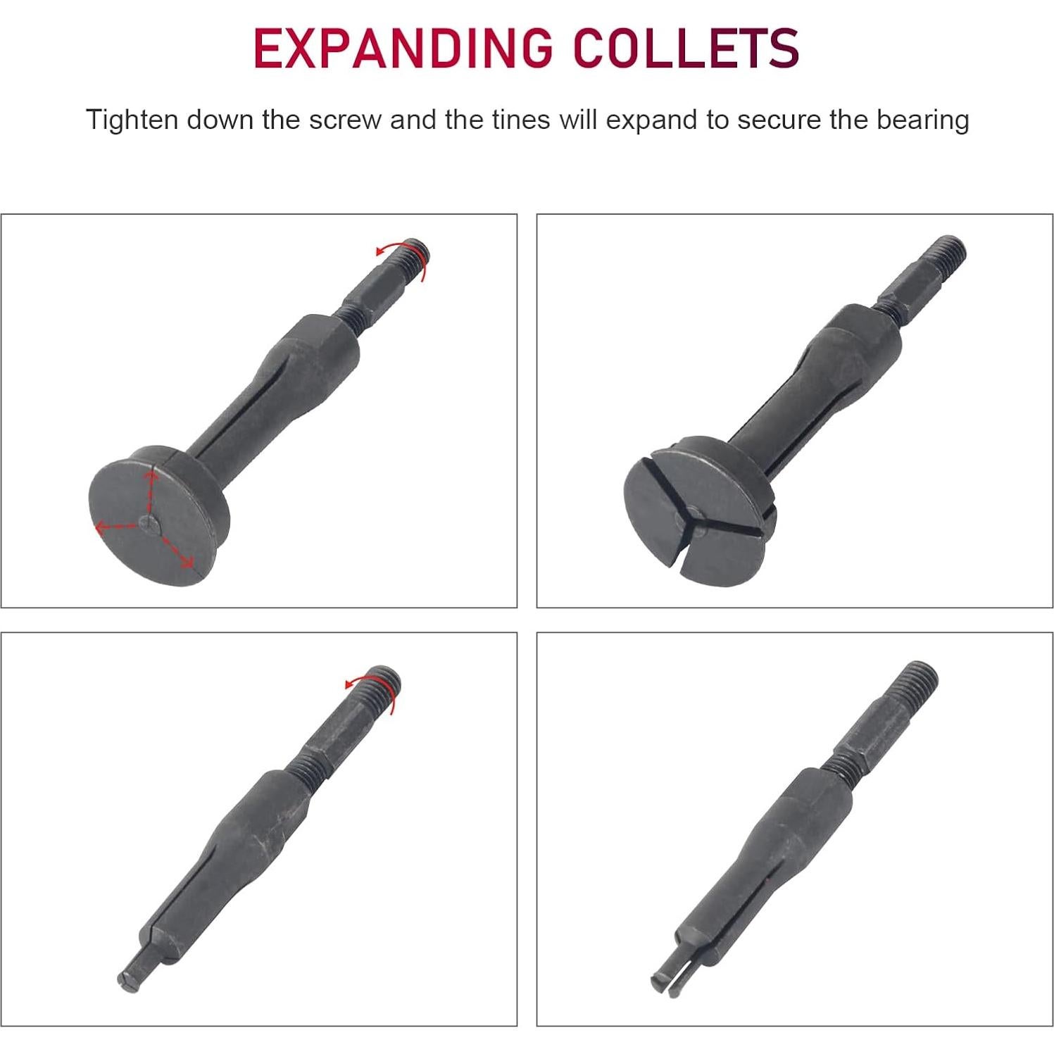 Juego de Extractores de Rodamientos DAYUAN 16 Piezas con Martillo