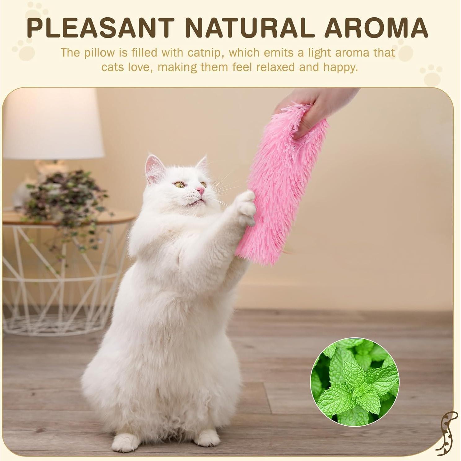 Juguetes para Gatos SINROBO - Almohadas Catnip 3 Piezas