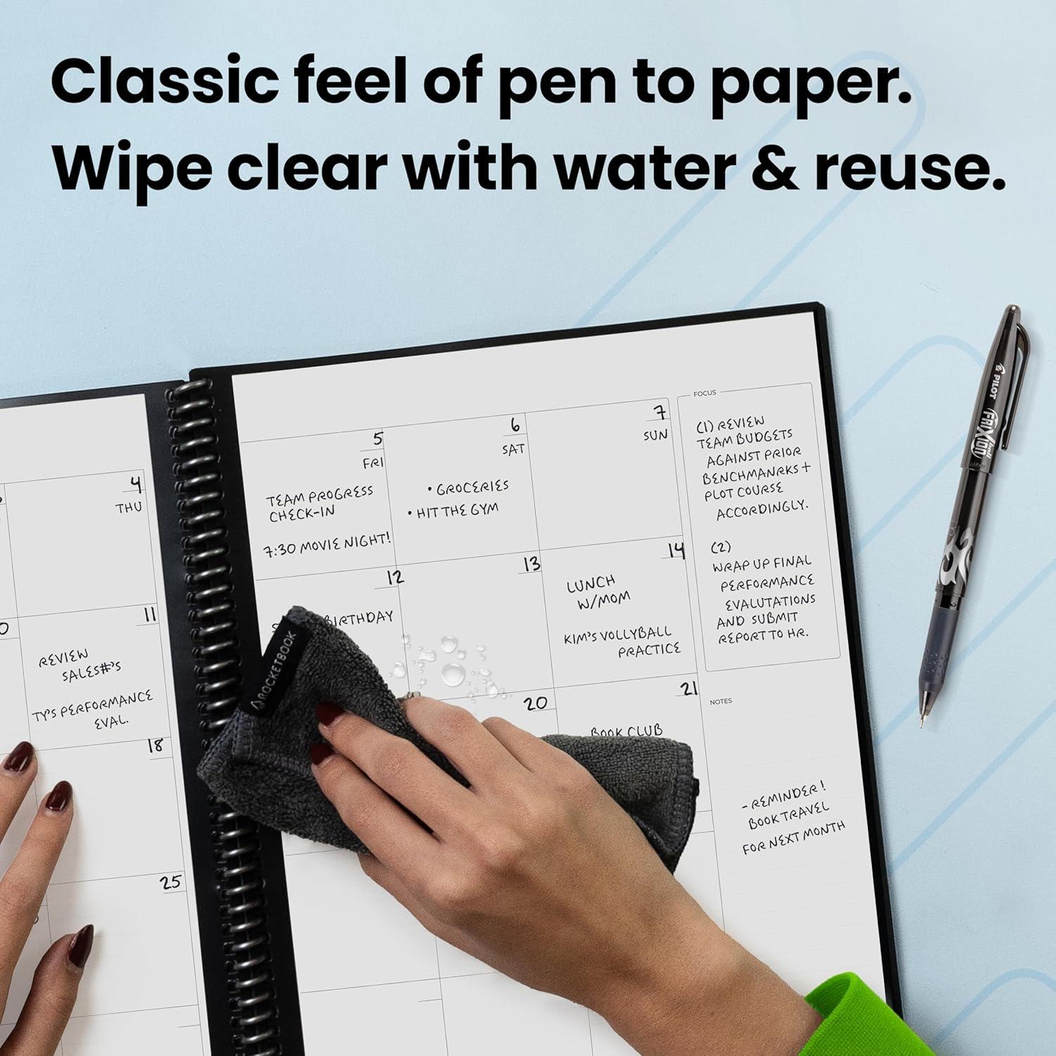 Planificador Diario Rocketbook Reutilizable Ejecutivo Beige 15.24x22.35