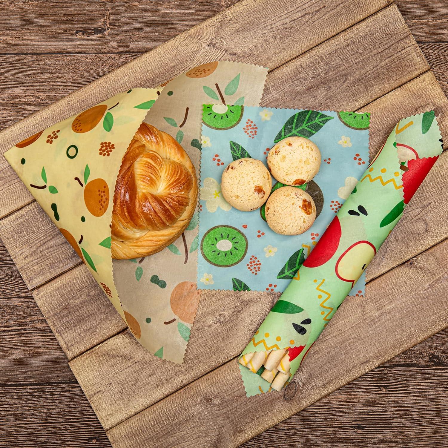 Envolturas de Cera de Abeja Akeeko - 9 Piezas Reutilizables