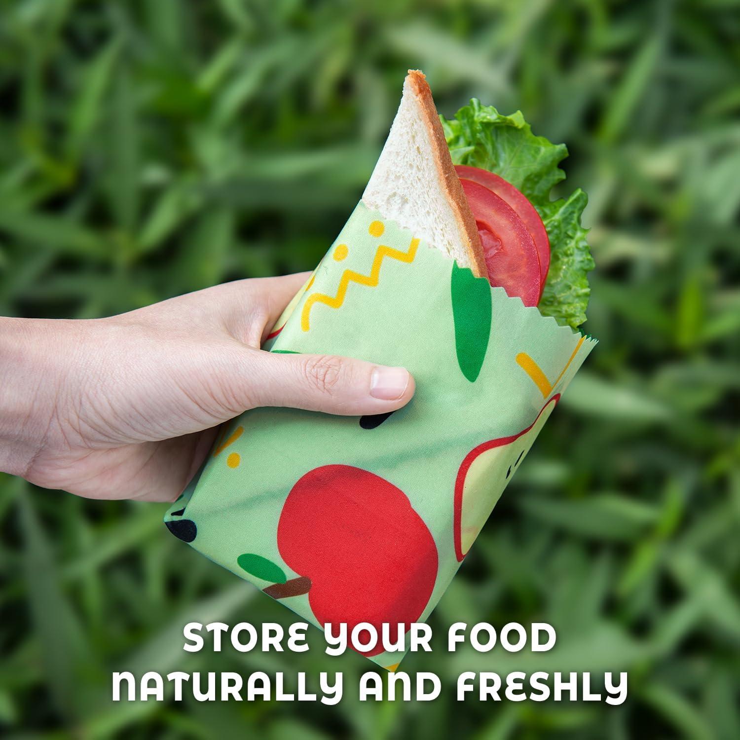 Envolturas de Cera de Abeja Akeeko - 9 Piezas Reutilizables