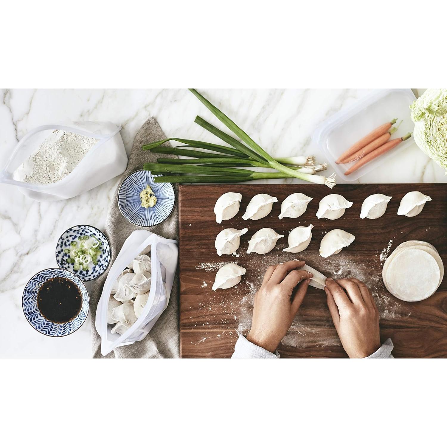 Bolsa de Silicona Reutilizable Stasher 1.65L Transparente